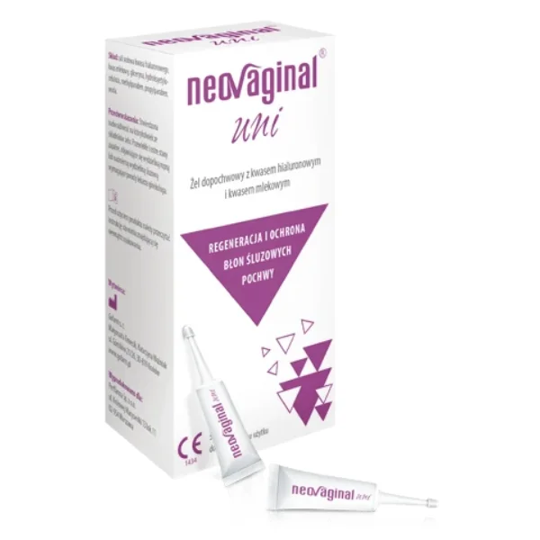 NeoVaginal Uni, żel dopochwowy z kwasem hialuronowym i mlekowym, 5 ml x 5 aplikatorów