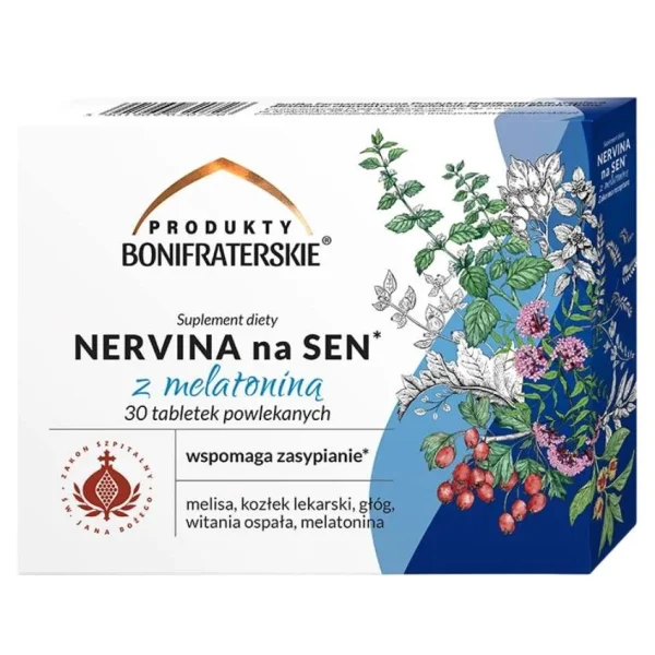 Nervina na sen z melatoniną, 30 tabletek