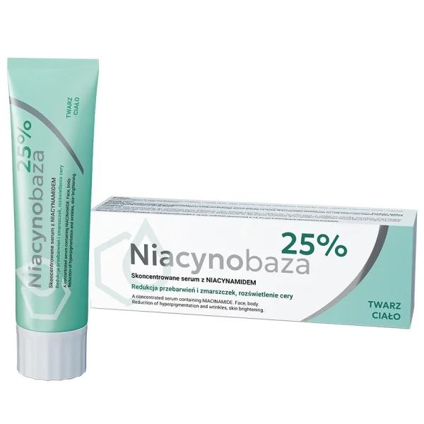 Niacynobaza 25%, skoncentrowane serum z niacynamidem, do twarzy i ciała, 30 g