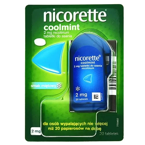 Nicorette Coolmint 2 mg, 20 tabletek do ssania