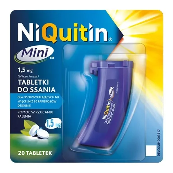 NiQuitin Mini 1,5 mg, 20 tabletek do ssania