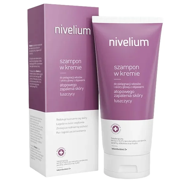 Nivelium, szampon w kremie, atopowe zapalenie skóry, łuszczyca,150 ml