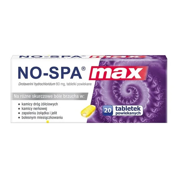 No-Spa Max 80 mg, 20 tabletek