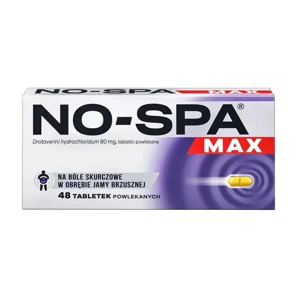 No-Spa Max, 80 mg, 48 tabletek powlekanych