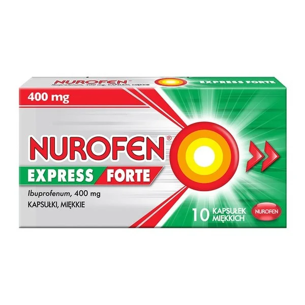 Nurofen Express Forte 400 mg, 10 kapsułek miękkich