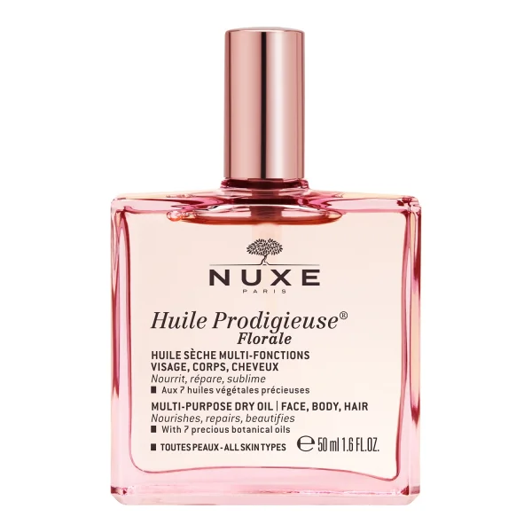 Nuxe Huile Prodigieuse Florale, suchy olejek pielęgnacyjny do ciała, twarzy i włosów, 50 ml