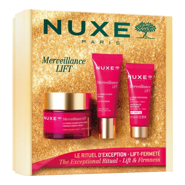 Zestaw Nuxe Merveillance Lift, krem liftingujący, 50 ml + krem pod oczy, 15 ml + krem na noc, 15 ml