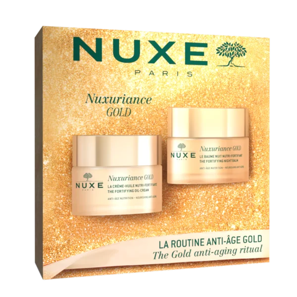 Nuxe Nuxuriance Gold Zestaw, Krem na Dzień, 50ml + Balsam na Noc, 50ml