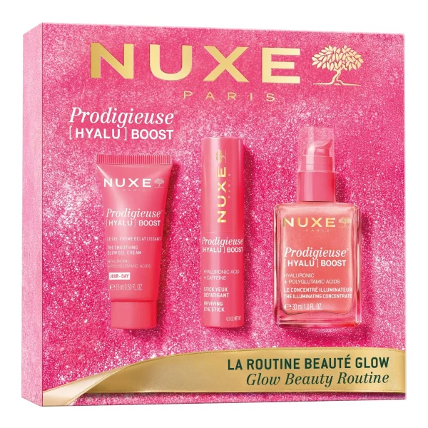 Zestaw Nuxe Hyalu Boost, serum, 30 ml + krem do twarzy, 15 ml + sztyft pod oczy, 8,5 g