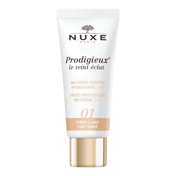 Nuxe Prodigieux, nawilżający krem BB, odcień jasny 01, 30 ml