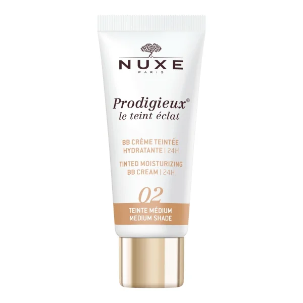 Nuxe Prodigieux, nawilżający krem BB, odcień średni 02, 30 ml