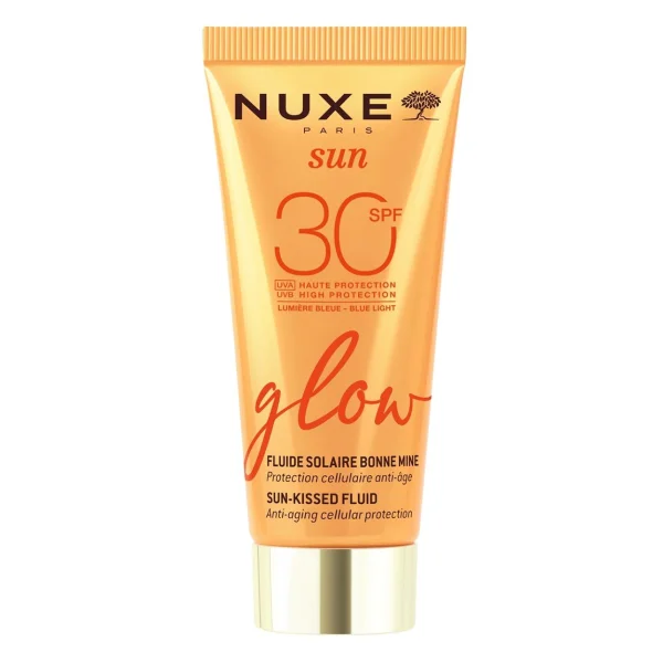 Nuxe Sun, fluid rozświetlający z efektem skóry muśniętej słońcem, SPF 30, 40 ml