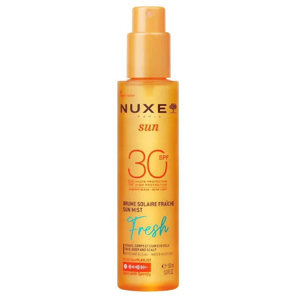 Nuxe Sun, odświeżająca mgiełka ochronna, SPF 30, 150 ml