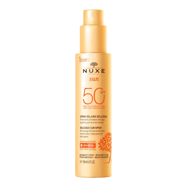 Nuxe Sun, mleczko do opalania twarzy i ciała, SPF 50, 150 ml