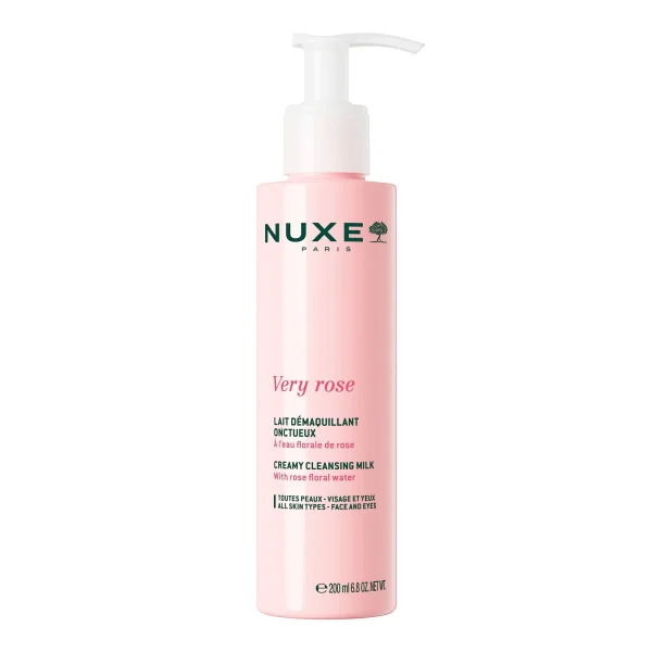 Nuxe Very Rose, kremowe mleczko do demakijażu, 200 ml