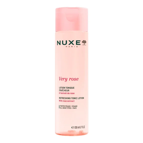 Nuxe Very Rose, odświeżający tonik do twarzy, 200 ml