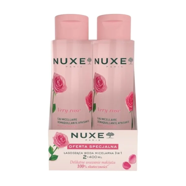 Zestaw Nuxe Very Rose Woda micelarna, 2 x 400 ml