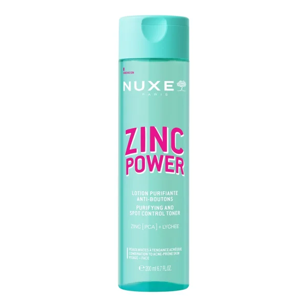 Nuxe Zinc Power, oczyszczający tonik zwalczający wypryski, 200 ml