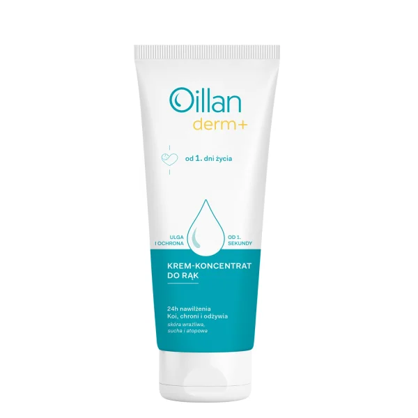 Oillan Derm+, krem-koncentrat do rąk, od 1 dnia życia, 75 ml