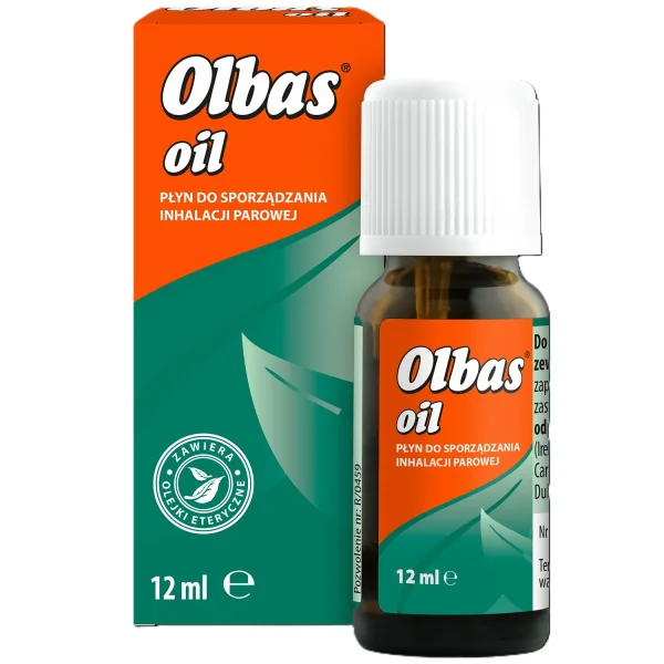 Olbas Oil, płyn do sporządzania inhalacji parowej, 12 ml