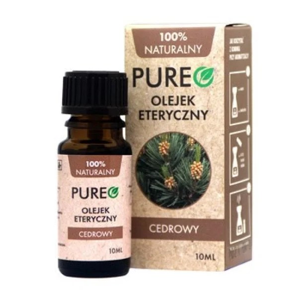 Pureo, olejek eteryczny cedrowy, 10 ml