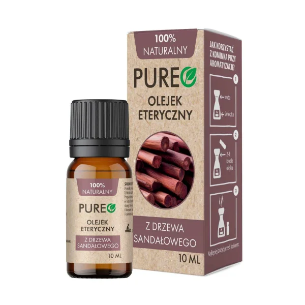 Pureo, olejek eteryczny z drzewa sandałowego, 10 ml