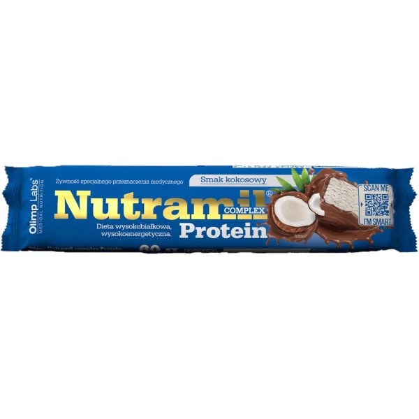 Olimp Nutramil Complex Protein, baton, smak kokosowy, 60 g