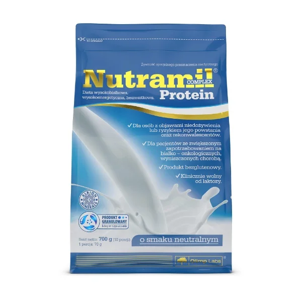 Olimp Nutramil Complex Protein, preparat odżywczy, smak neutralny, 700 g