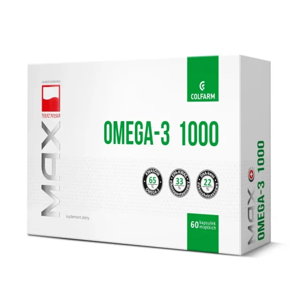 Colfarm Max Omega-3 1000, 60 kapsułek