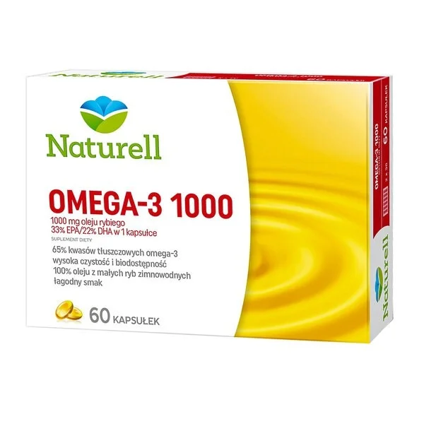 Naturell Omega-3 1000, 60 kapsułek