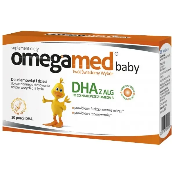 Omegamed Baby DHA, od urodzenia, 30 kapsułek twist-off