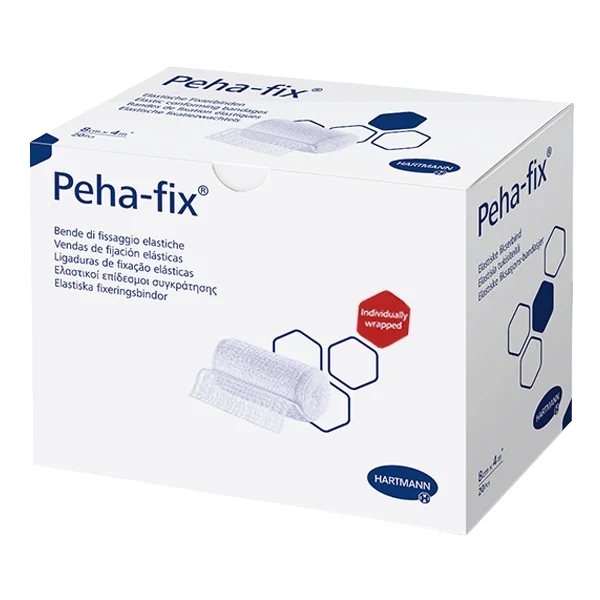 Peha-Fix, opaska elastyczna do podtrzymywania opatrunków, 10 cm x 4 m, 1 sztuka