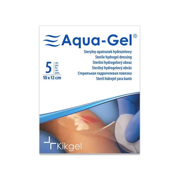 Aqua-Gel Opatrunek hydrożelowy, 10 cm x 12 cm, 1 opatrunek