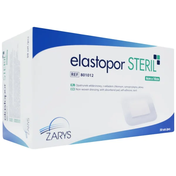 Elastopor Steril, opatrunek jałowy 6 x 10 cm, 50 sztuk