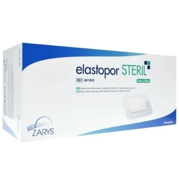Elastopor Steril, opatrunek jałowy 6 x 15 cm, 50 sztuk