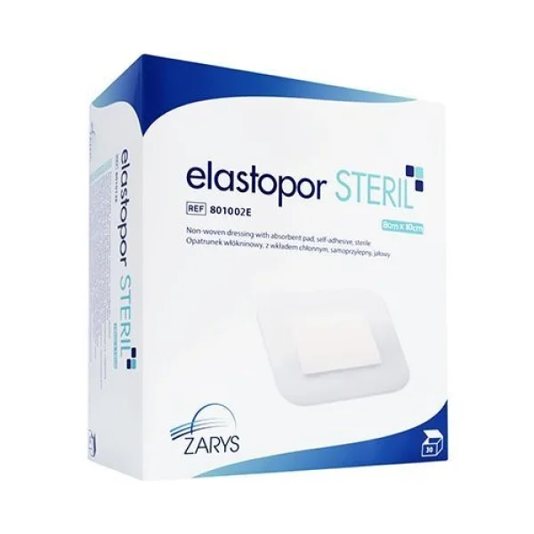 Elastopor Steril, opatrunek jałowy 8 x 10 cm, 30 sztuk