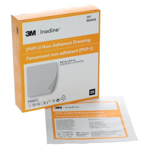 3M Inadine opatrunek nieprzywierający (PVP-I), 9,5 cm x 9,5 cm, 1 sztuka