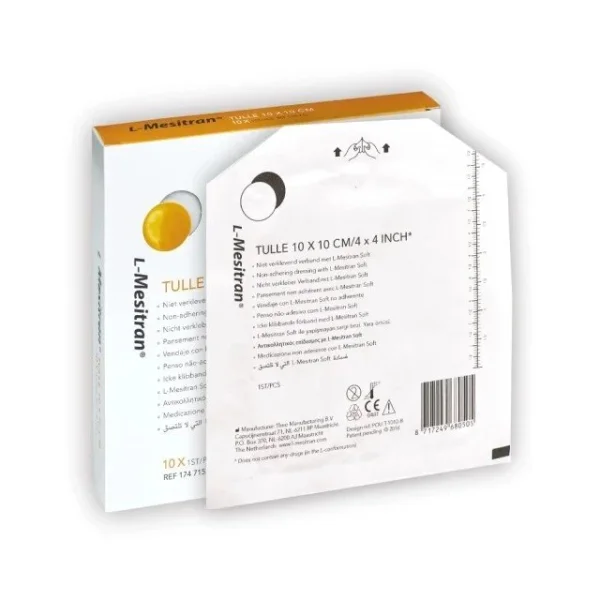 Opatrunek L-Mesitran Tulle, 10 x 10 cm, 1 sztuka
