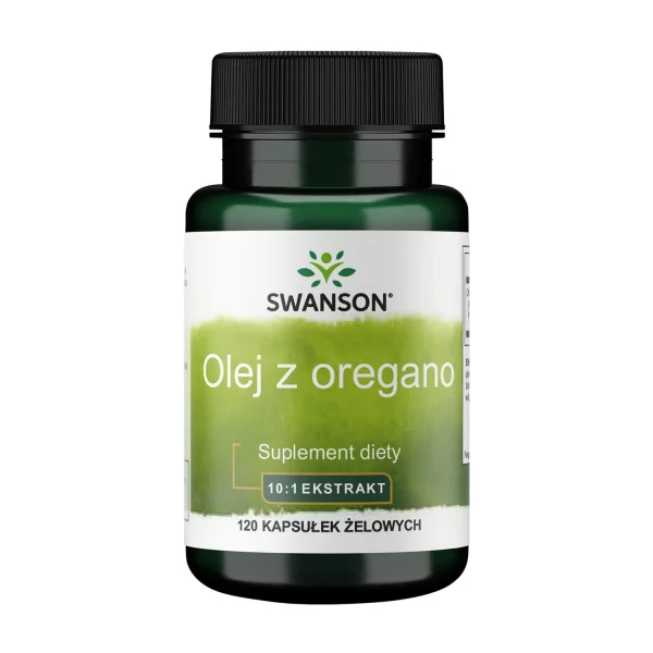 Swanson Oregano Oil, olej z oregano ekstrakt, 120 kapsułek żelowych