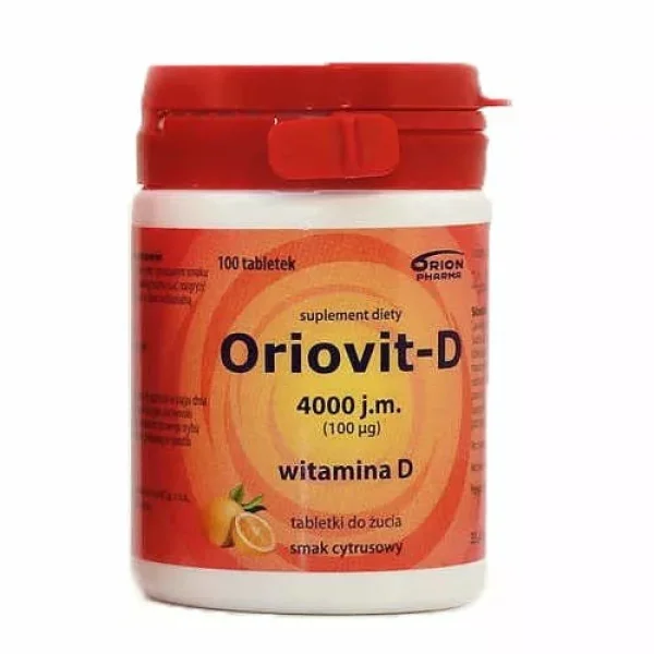 Oriovit-D 4000 j.m., 25 µg, 100 tabletek do żucia