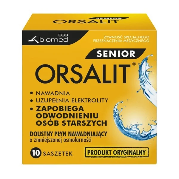 Orsalit Senior, doustny płyn nawadniający, 10 saszetek