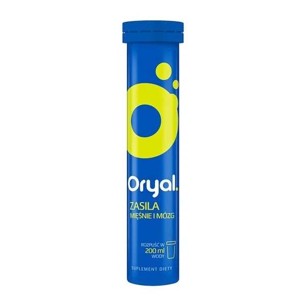 Oryal, smak limonkowo-cytrynowy, 20 tabletek musujących