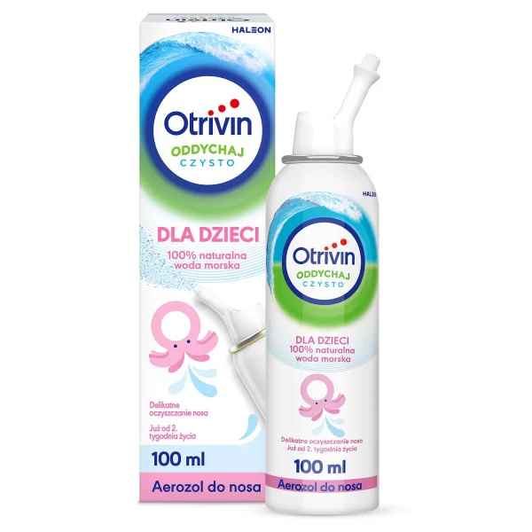 Otrivin Oddychaj Czysto, aerozol do nosa, dla dzieci od 2 tygodnia, 100 ml