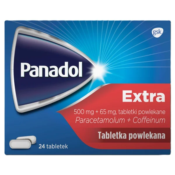 Panadol Extra 500 mg + 65 mg, 24 tabletki powlekane