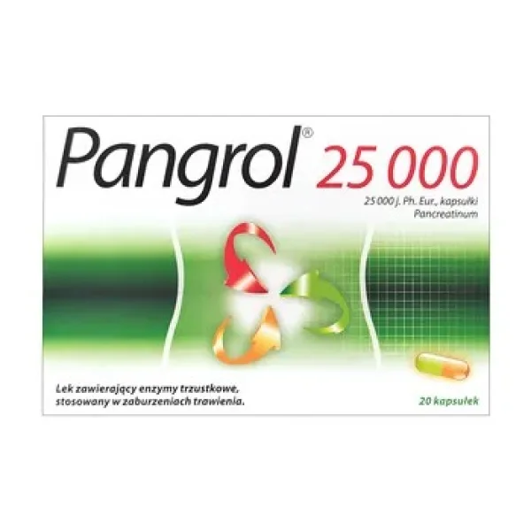 Pangrol 25 000, 20 kapsułek