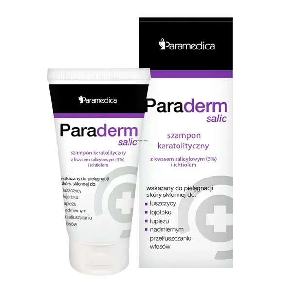Paraderm Salic, szampon keratolityczny z kwasem salicylowym i ichtiolem, 150 g
