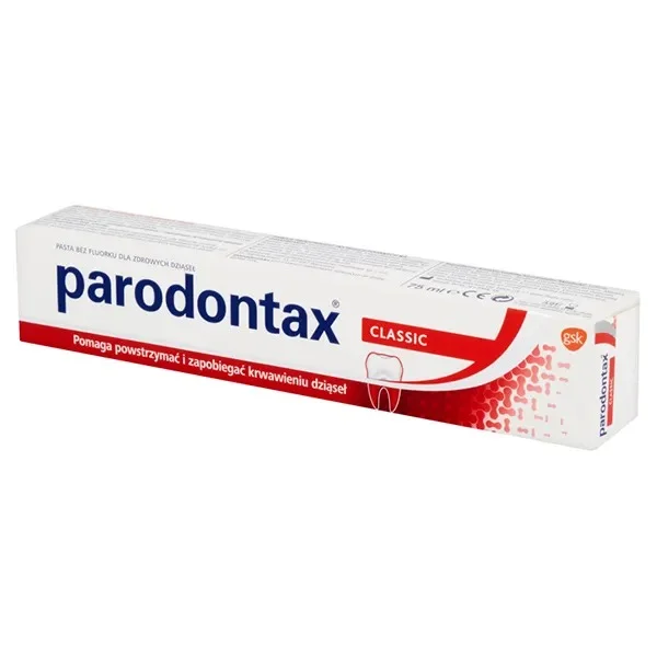 Parodontax Classic, pasta do zębów bez fluoru, 75 ml