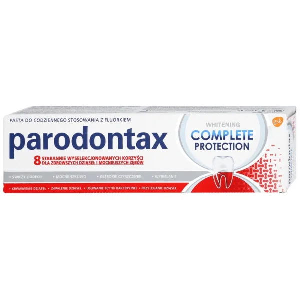 Parodontax Complete Protection Whitening, wybielająca pasta do zębów, 75 ml