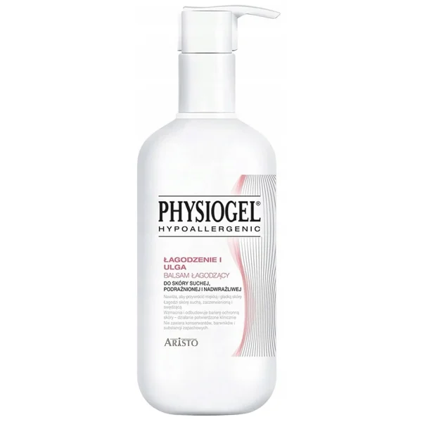 Physiogel Łagodzenie i Ulga, balsam łagodzący, skóra sucha, podrażniona i nadwrażliwa, 400 ml