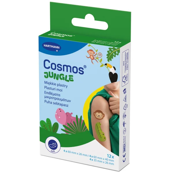 Cosmos Jungle, plastry dla dzieci, 12 sztuk